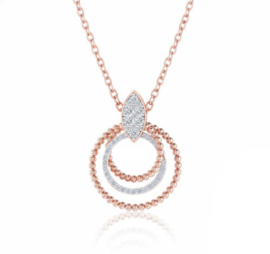 PENDANT | 9K Gold | IGI Certified Real Diamond | BIS Hallmarked | for Her | Modern Classic | Festive & Everyday Styling