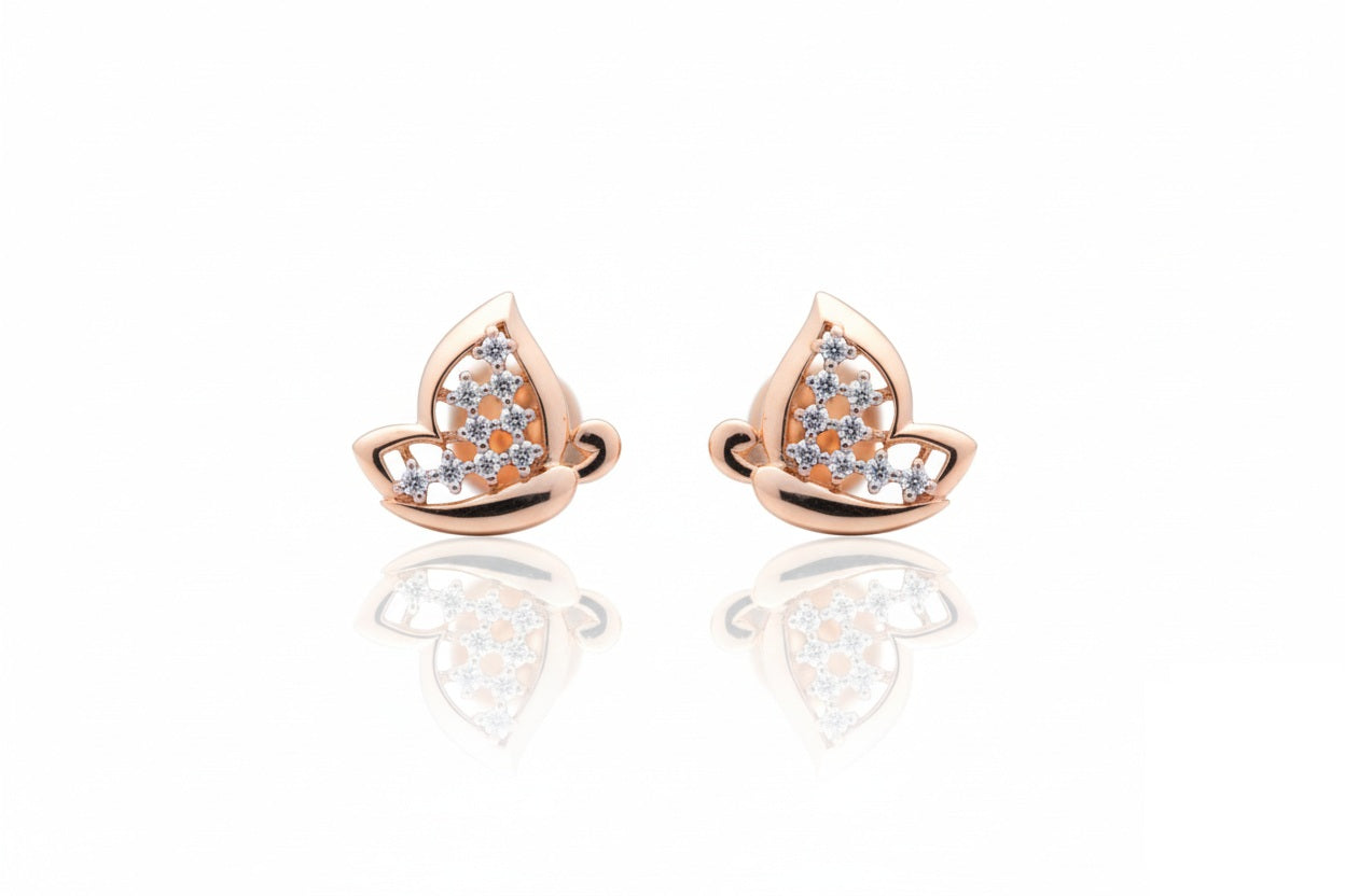 TOPS | 9K Gold | IGI Certified Real Diamond | BIS Hallmarked | for Women | Minimal Designer Piece | Festive & Everyday Styling