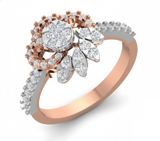 RING | 9K Gold | IGI Certified Real Diamond | BIS Hallmarked | for Women | Modern Classic | Valentine’s & Celebrations