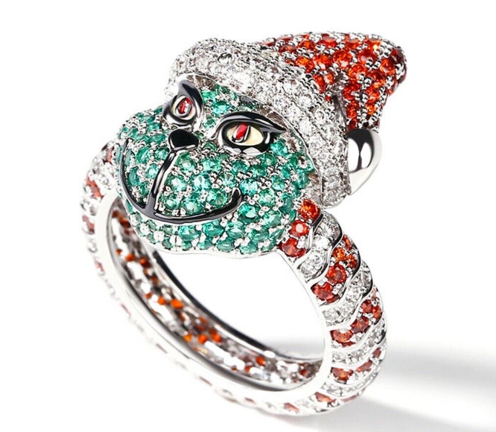 1 Ct Round Cut Diamond 14K White Gold Finish Promise Christmas Ring 925 Sterling Silver