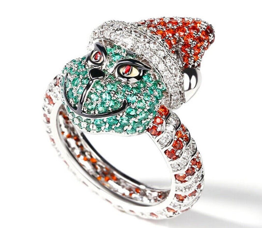 1 Ct Round Cut Diamond 14K White Gold Finish Promise Christmas Ring 925 Sterling Silver