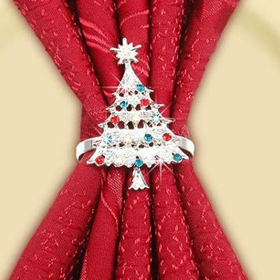 1 Ct Round cut Diamond Red,Blue Sapphire 14K White Gold Over Promise Merry Christmas Ring 925 Sterling Silver