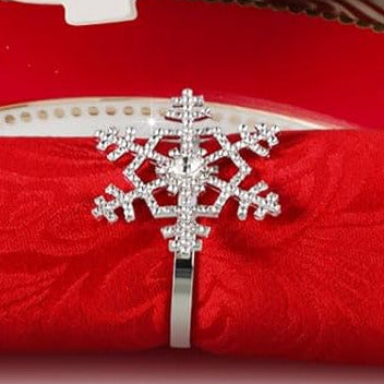 1 Ct Round Cut Diamond 14K White Gold Over Christmas Holder Promise Ring 925 Sterling Silver