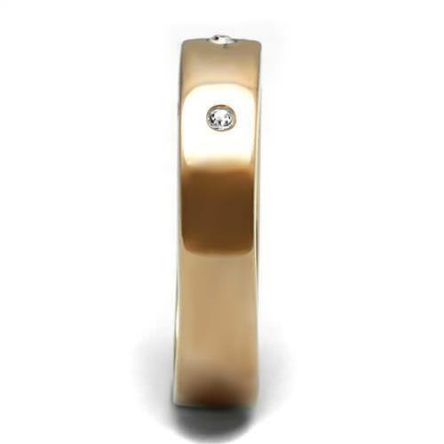 1 Ct Round Cut Diamond 14K Rose Gold Finish Anniversary Band Ring On 925 Sterling Silver
