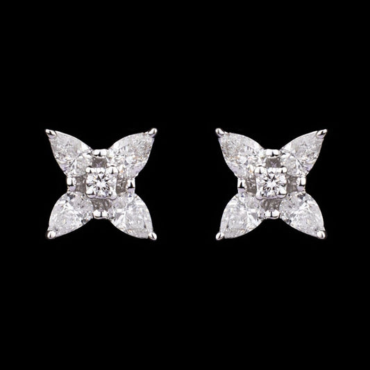 14K Rose Gold Diamond Earrings - 0.42ct VS-FG