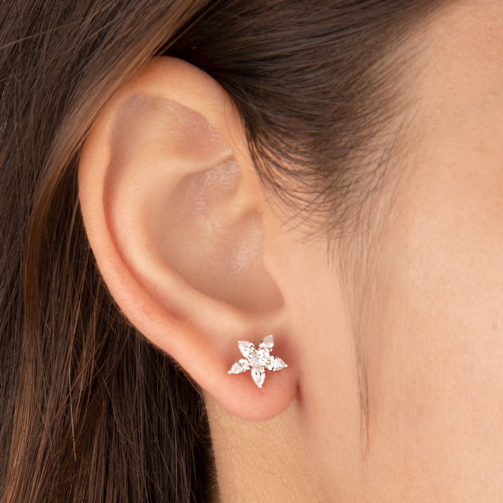 14K Rose Gold Diamond Earrings - 0.82ct VS-SI-FG