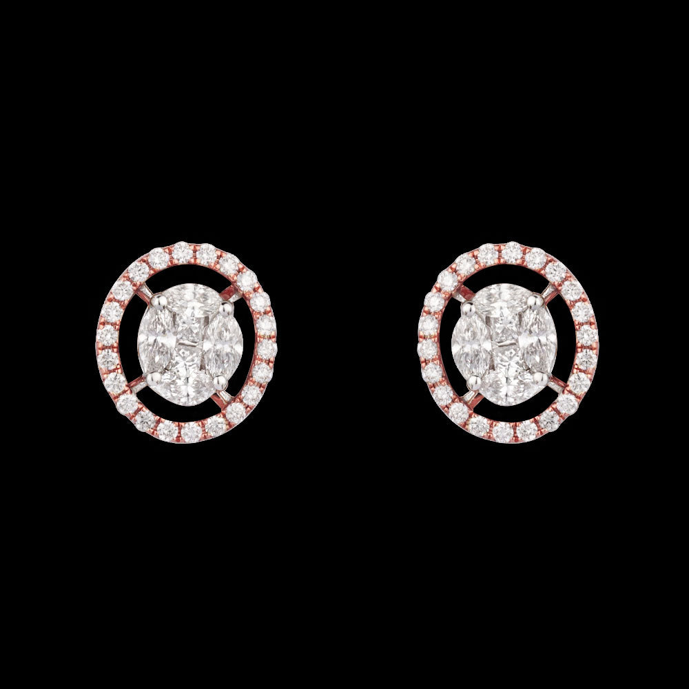 14K Rose Gold Diamond Jewellery - 0.96ct VS-FG