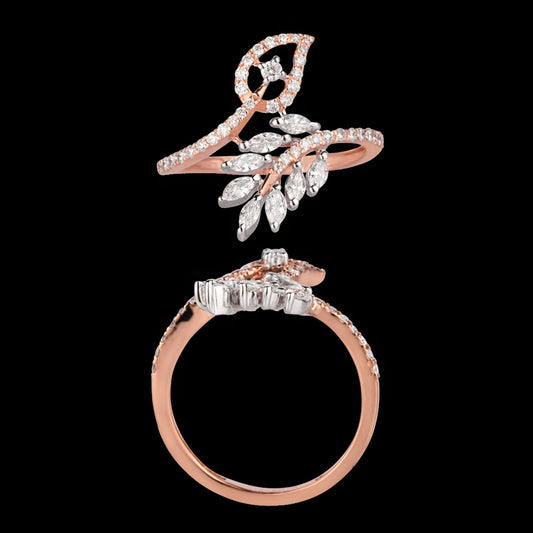 18K Rose Gold Diamond Ring - 0.505ct VS-SI-FG