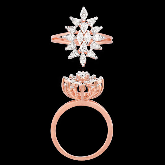 18K Rose Gold Diamond Ring - 1.74ct SI-FG
