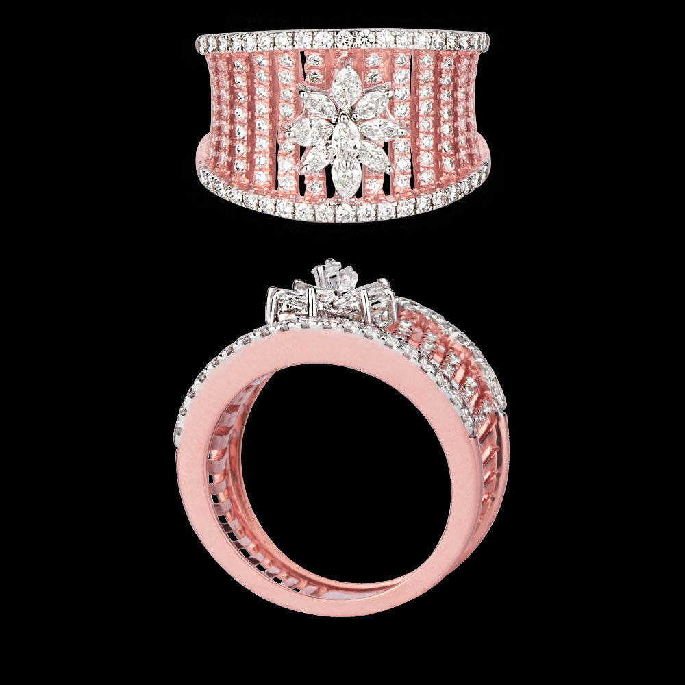 18K Rose Gold Diamond Ring - 1.526ct VS-SI-EFG