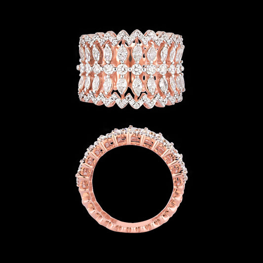 18K Rose Gold Diamond Ring - 1.998ct VS-SI-FG