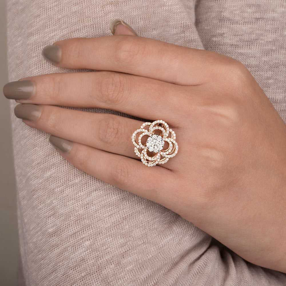 18K Rose Gold Diamond Ring - 1.16ct VVS-VS-GH