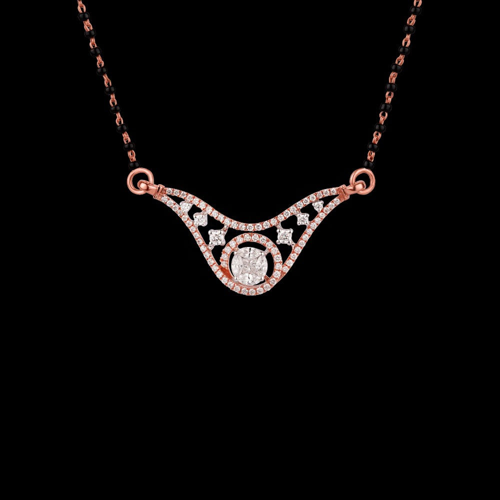 18K Rose Gold Diamond Tanmaniya - 0.9ct VS-FG