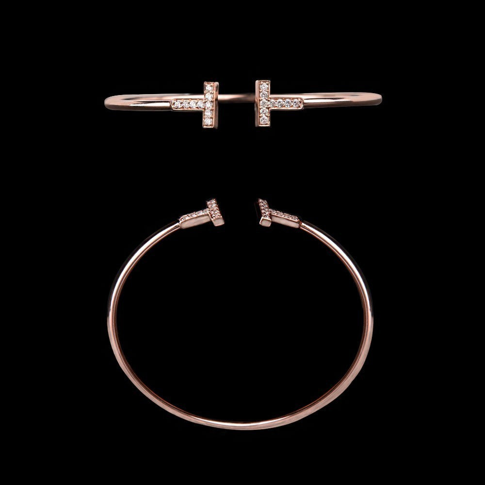 14K Rose Gold Diamond Kada - 0.31ct VS-SI-HI