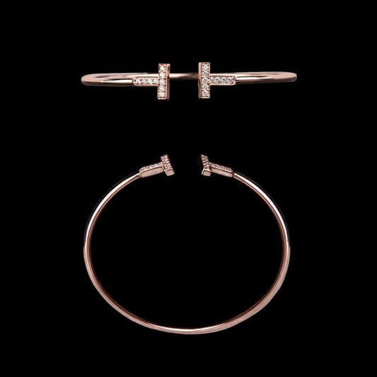 14K Rose Gold Diamond Kada - 0.31ct VS-SI-HI