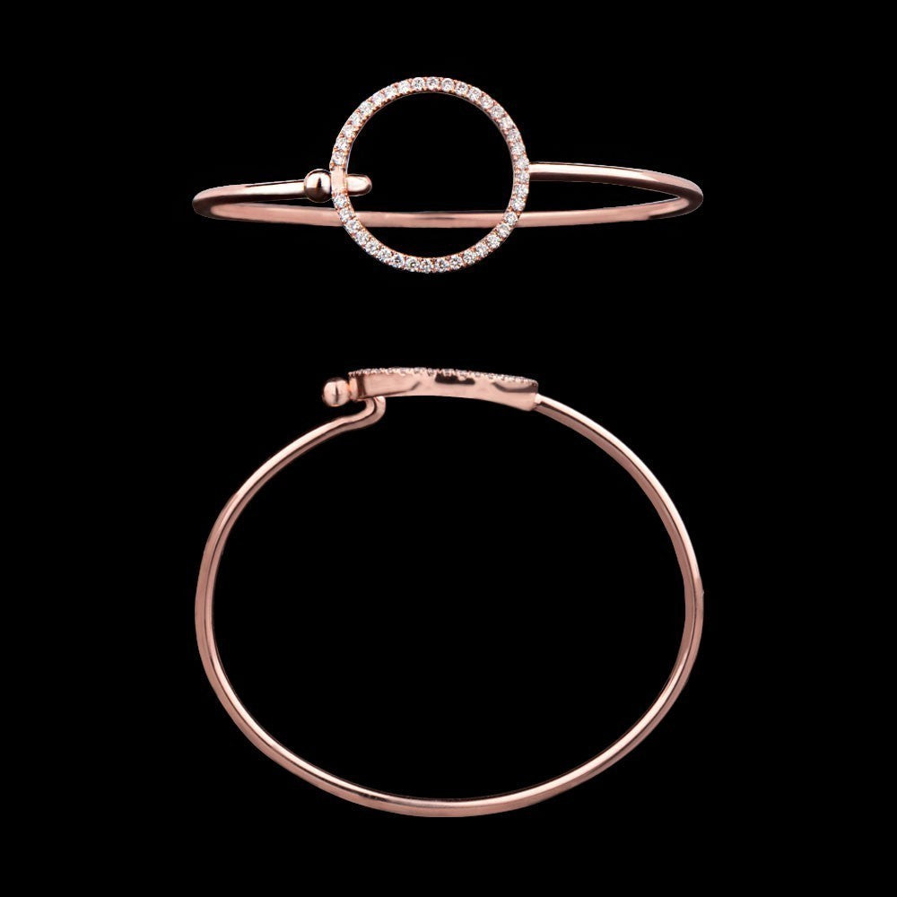 14K Rose Gold Diamond Kada - 0.49ct VVS-VS-FG
