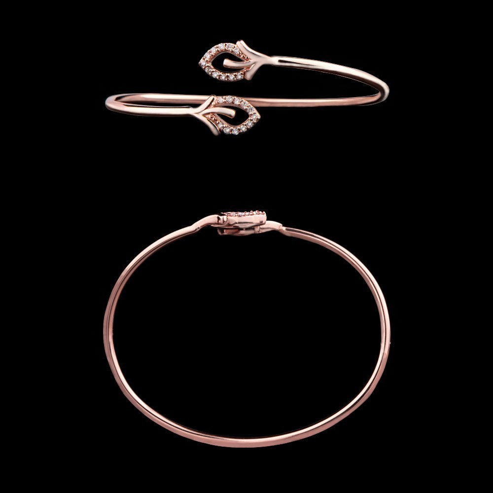 14K Rose Gold Diamond Kada - 0.23ct VVS-VS-FG