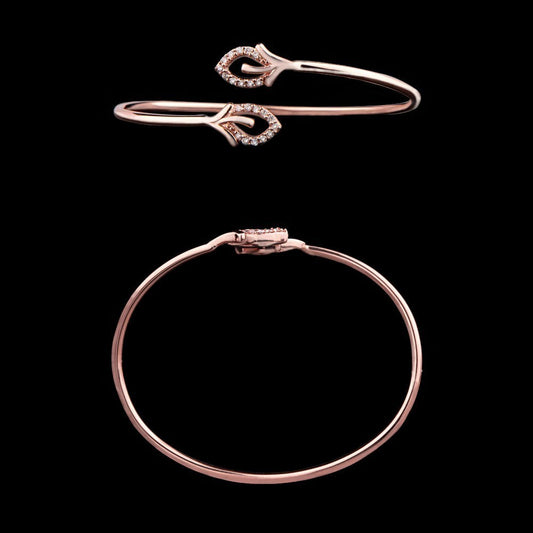 14K Rose Gold Diamond Kada - 0.23ct VVS-VS-FG