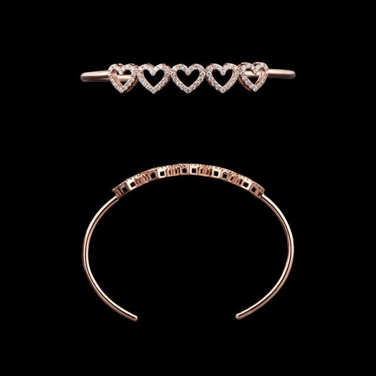 14K Rose Gold Diamond Kada - 0.83ct VVS-VS-FGH