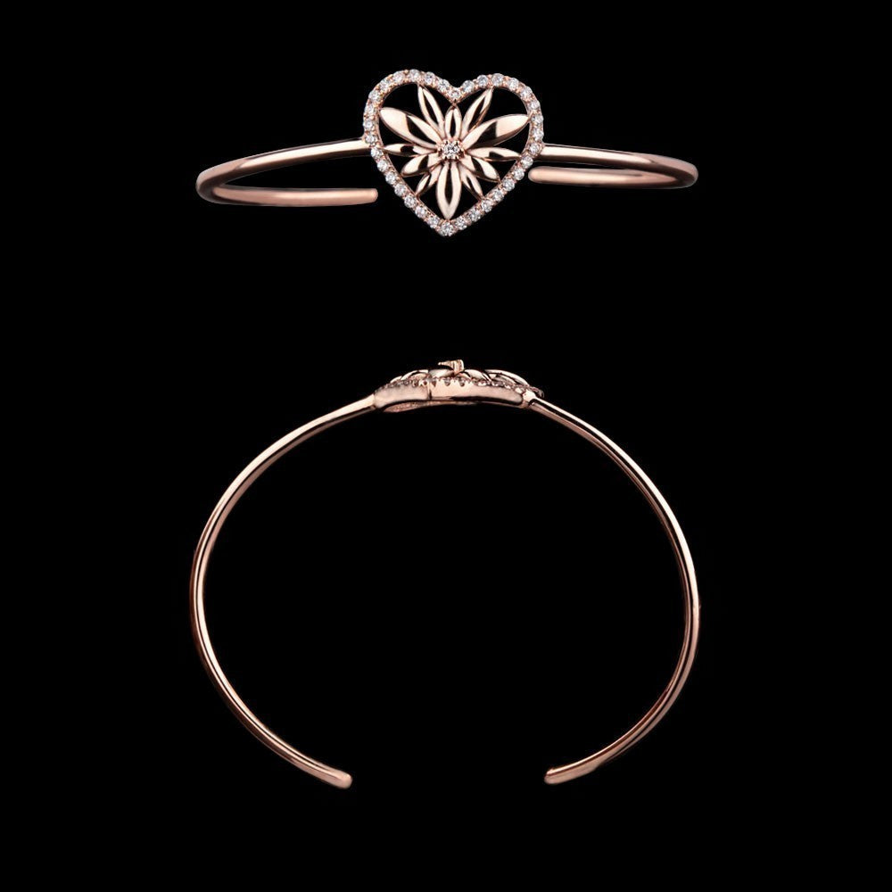 14K Rose Gold Diamond Kada - 0.36ct VVS-VS-FG