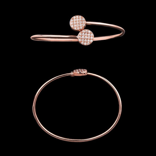 14K Rose Gold Diamond Kada - 0.46ct VVS-VS-FG