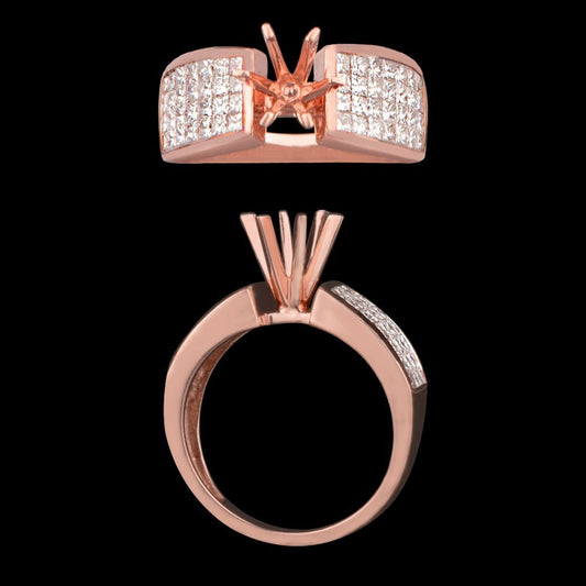 14K Rose Gold Diamond Ring - 1.29ct VS-GH