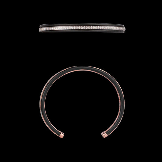 18K Rose Gold Diamond Kada - 1.34ct VVS-VS-IJ