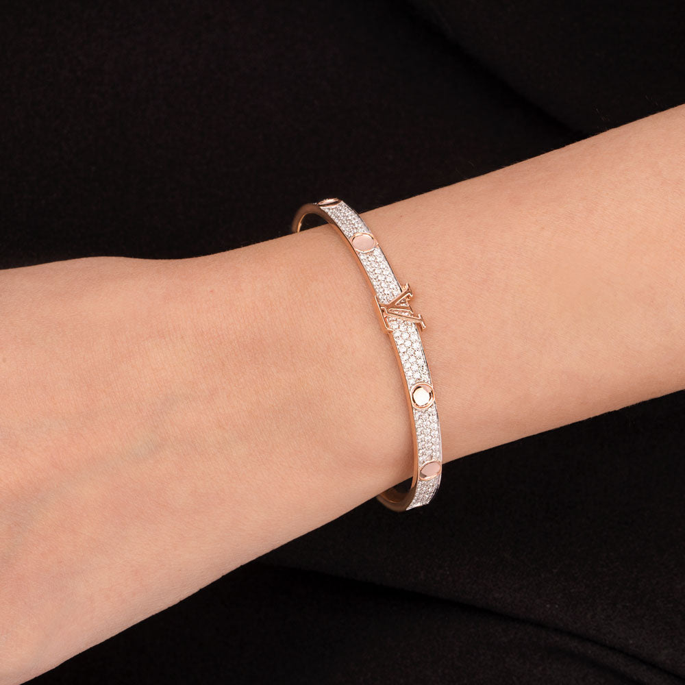 18K Rose Gold Diamond Kada - 1.981ct VVS-EF