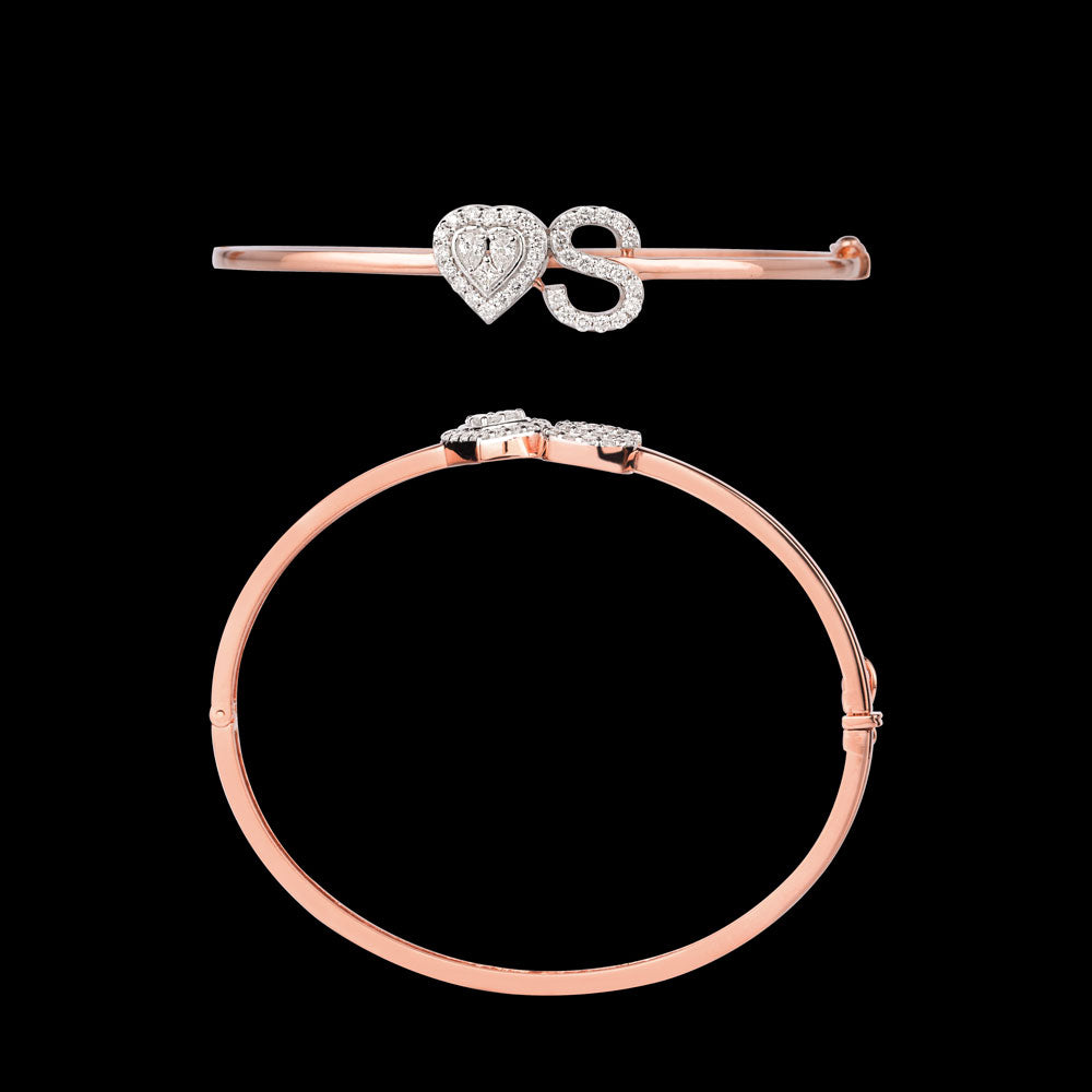 14K Rose Gold Diamond Kada - 0.76ct VS-SI-HI