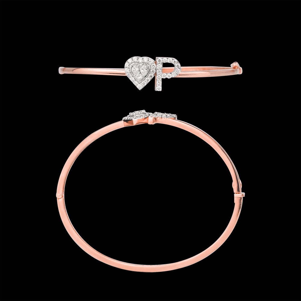 14K Rose Gold Diamond Kada - 0.72ct VS-SI-GH