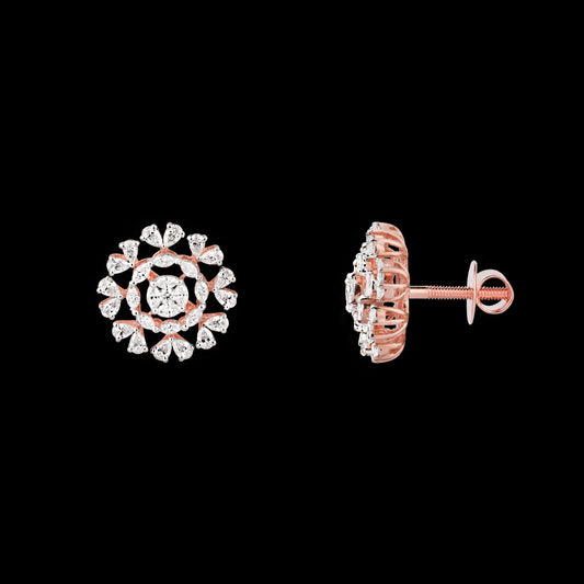 18K White Gold Diamond Earrings - 1.071ct VVS-VS-FG