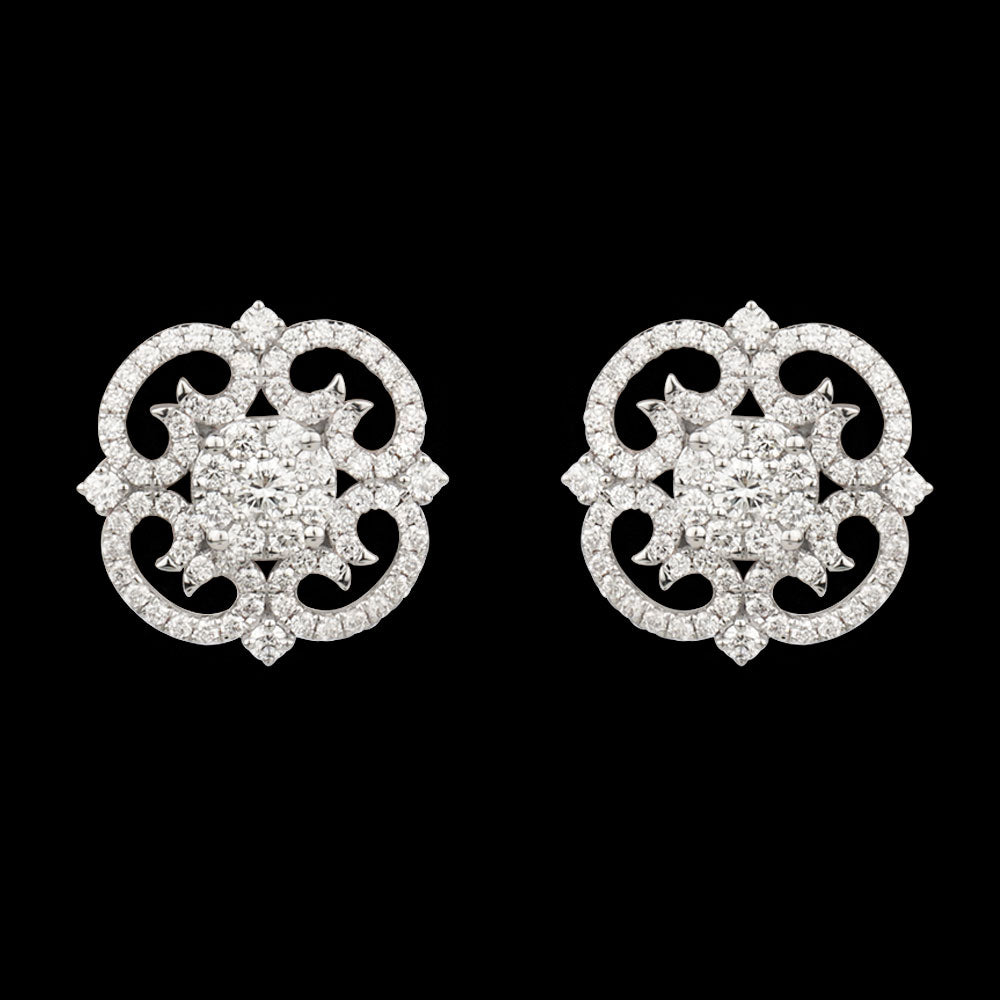 18K Rose Gold Diamond Earrings - 1.61ct VS-GH