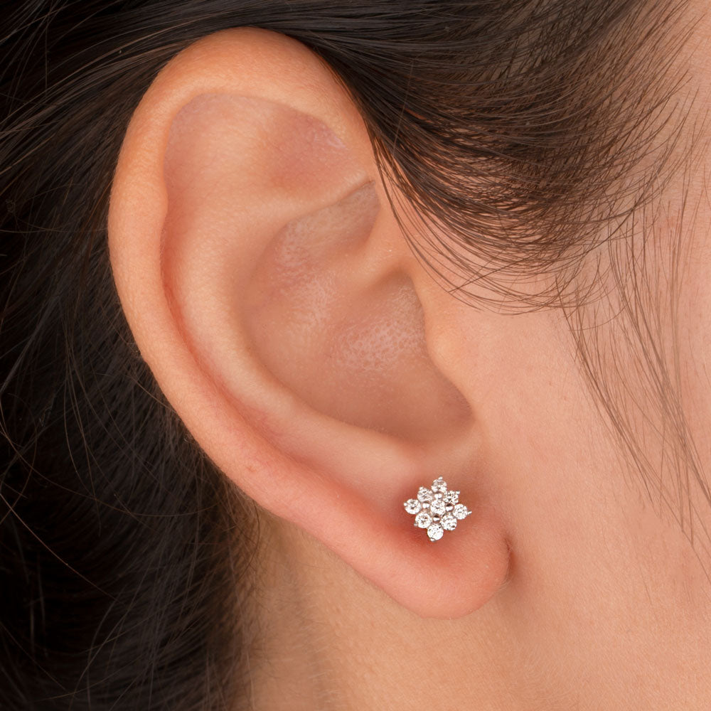 14K Rose Gold Diamond Earrings - 0.26ct SI-GH