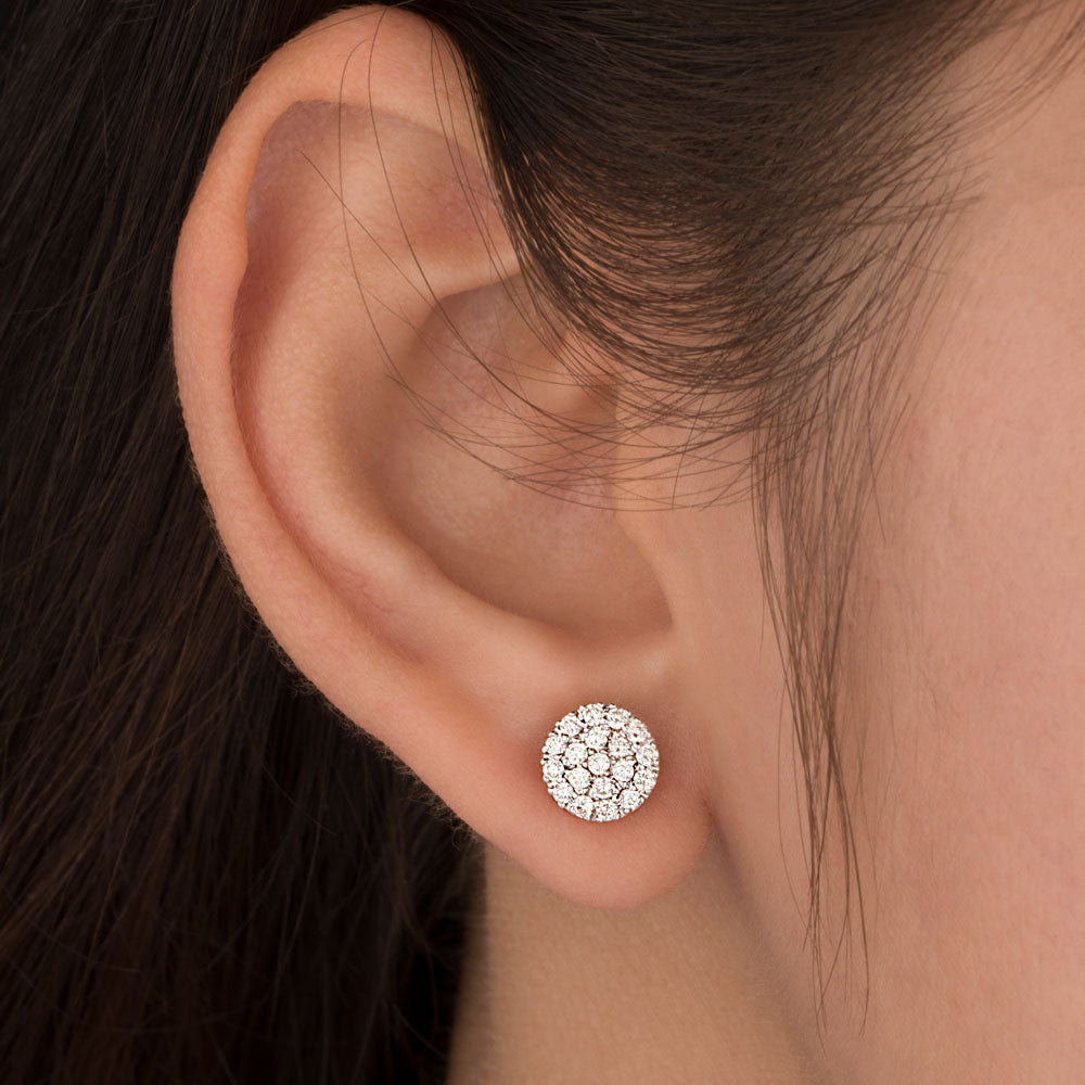 14K Rose Gold Diamond Earrings - 0.5ct SI-GH