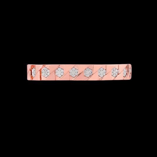 18K Rose Gold Diamond Jewellery - 3.438ct VVS-VS-EF
