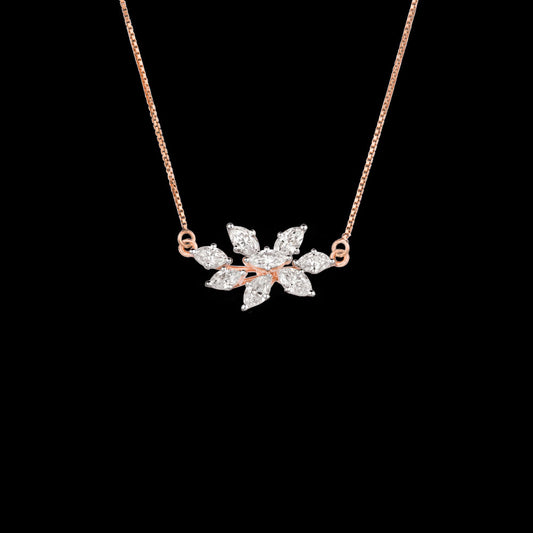 18K Rose Gold Diamond Pendant - 1.319ct VS-GH