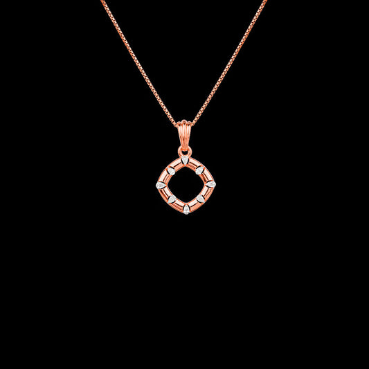 18K Rose Gold Diamond Pendant - 0.318ct VVS-EF