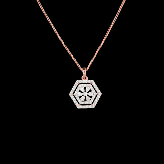 18K Rose Gold Diamond Pendant - 0.569ct VVS-EF
