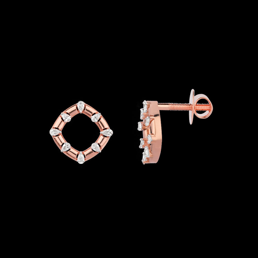 18K Rose Gold Diamond Jewellery - 0.611ct VVS-EF