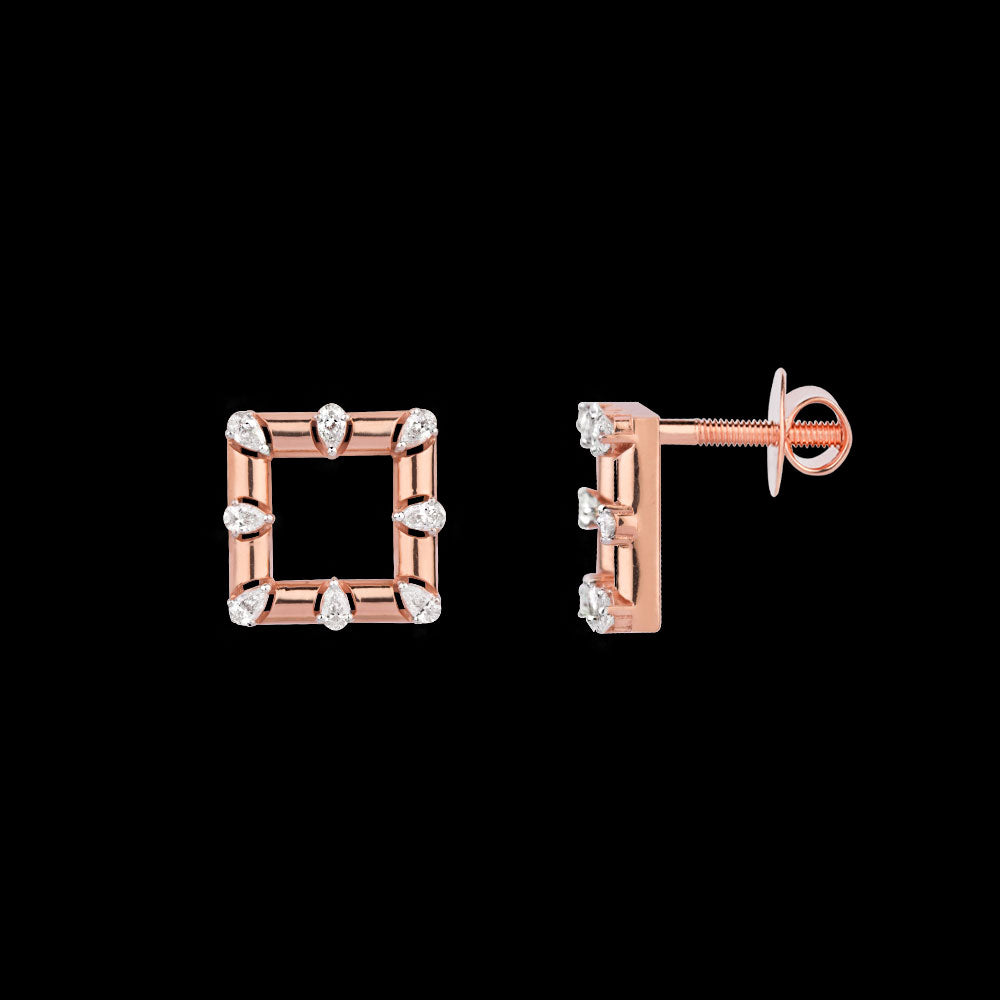 18K Rose Gold Diamond Jewellery - 0.643ct VVS-EF