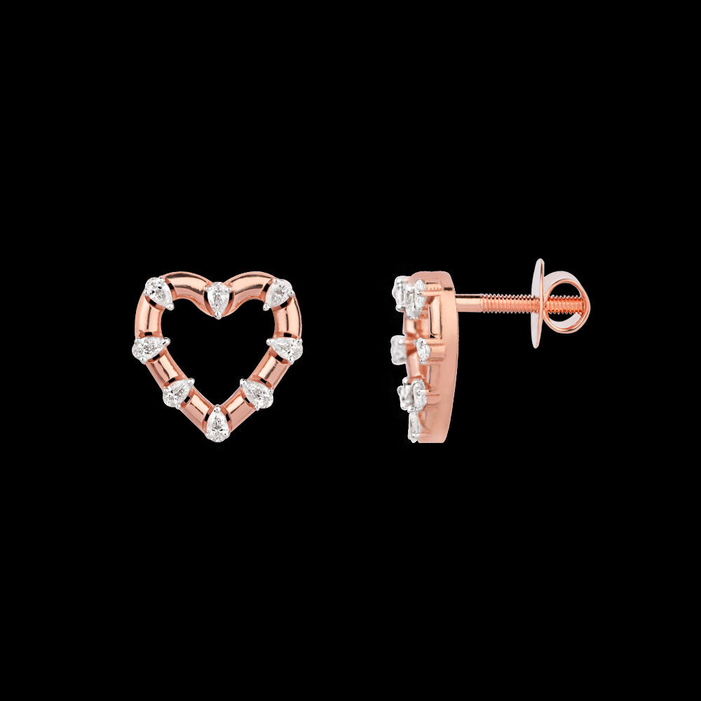 18K Rose Gold Diamond Jewellery - 0.637ct VVS-EF