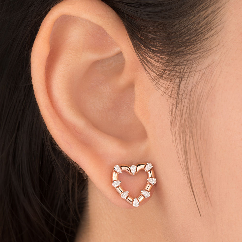 18K Rose Gold Diamond Jewellery - 0.637ct VVS-EF