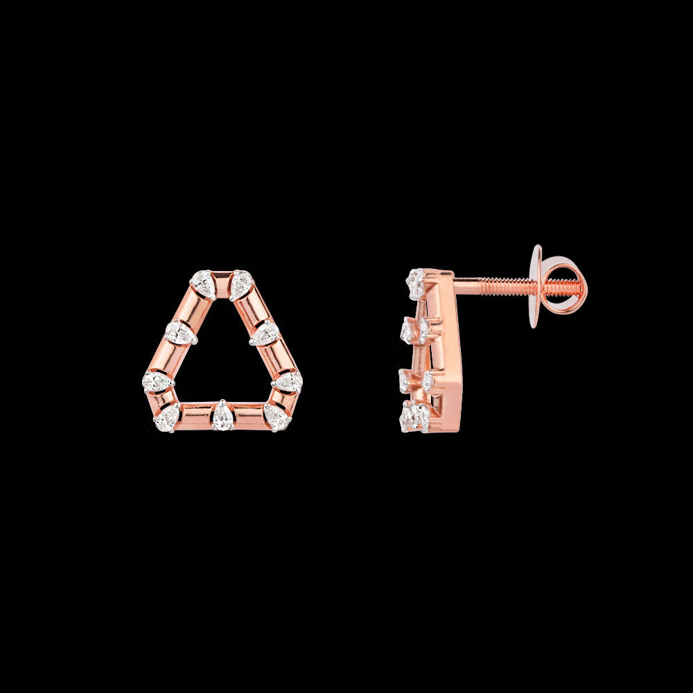 18K Rose Gold Diamond Jewellery - 0.698ct VVS-EF