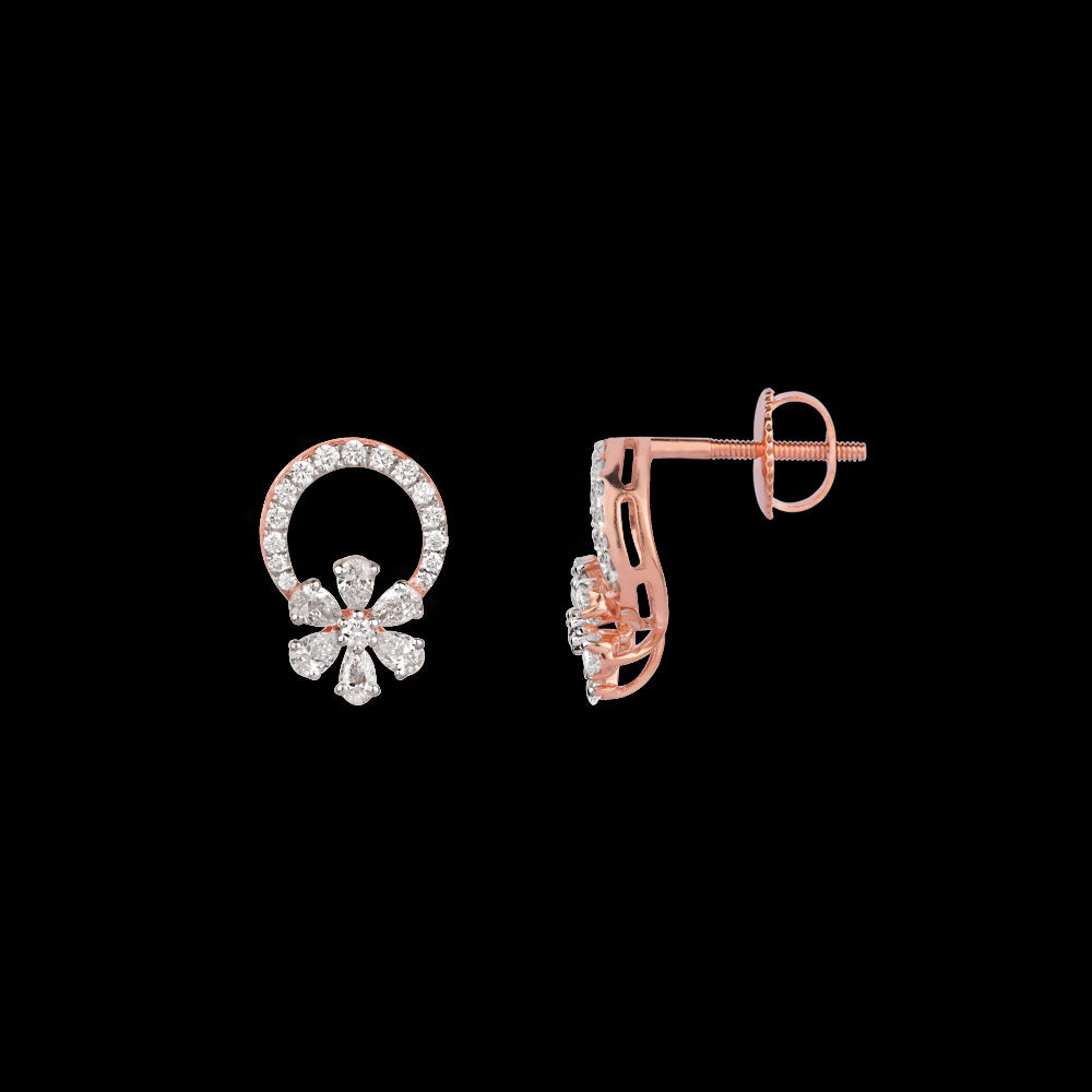 18K Rose Gold Diamond Jewellery - 0.623ct VVS-EF