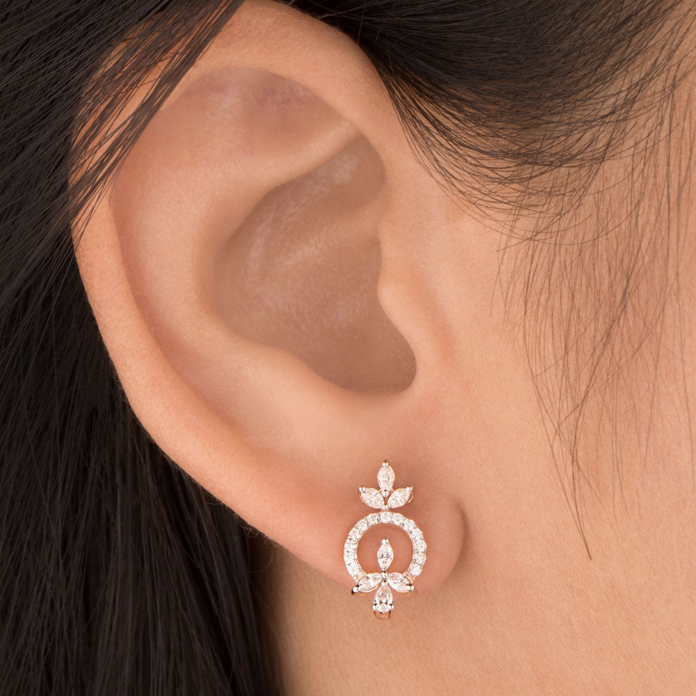 18K Rose Gold Diamond Jewellery - 0.437ct VVS-EF