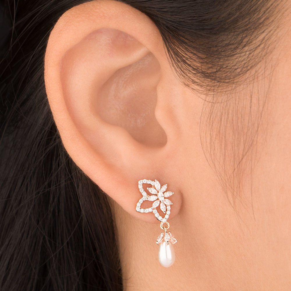18K Rose Gold Diamond Jewellery - 0.602ct VVS-EF with Colour Stones