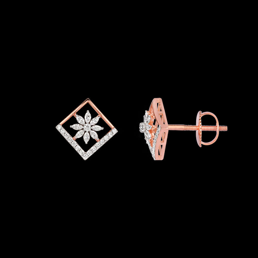 18K Rose Gold Diamond Jewellery - 0.623ct VVS-EF