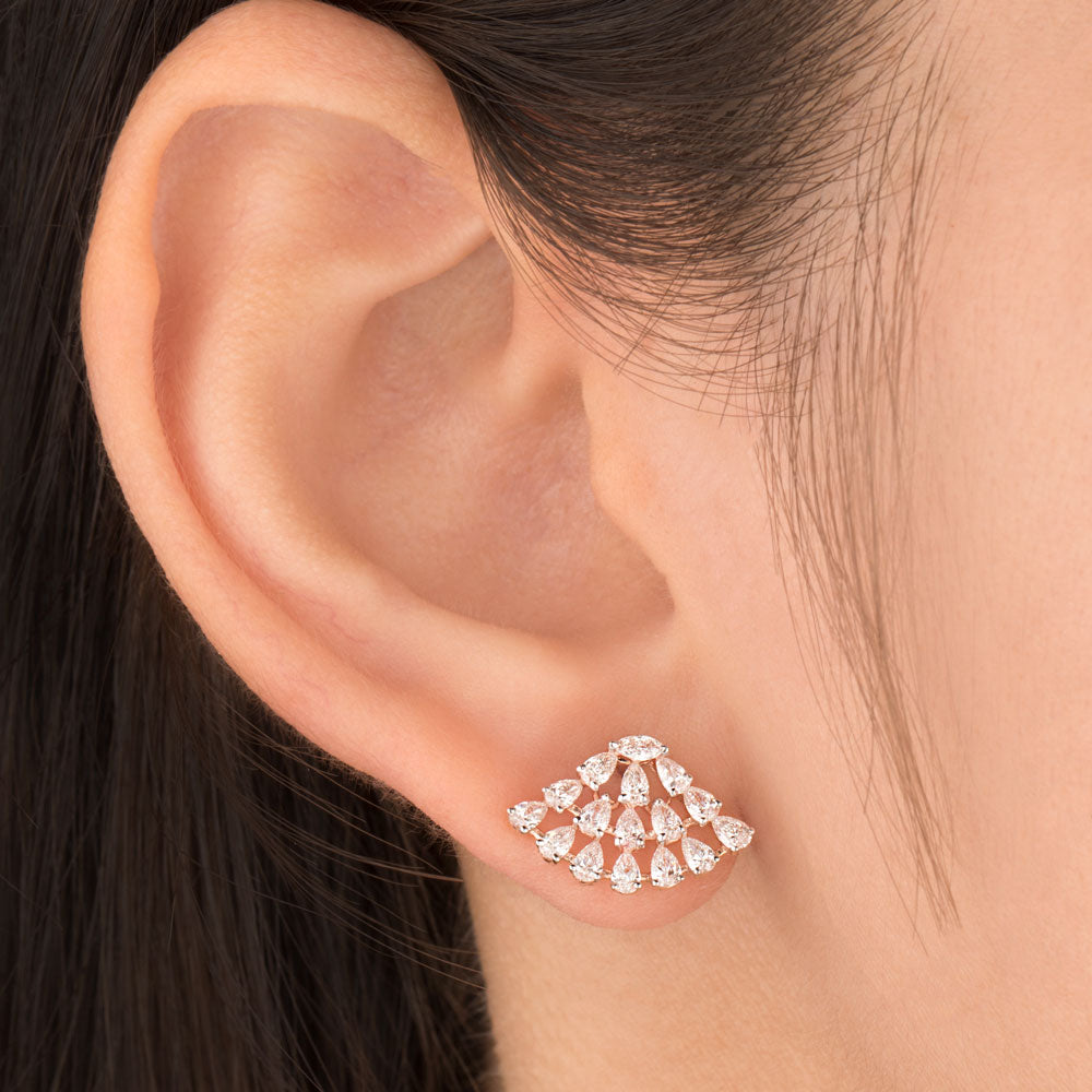 18K Rose Gold Diamond Jewellery - 1.196ct VVS-EF