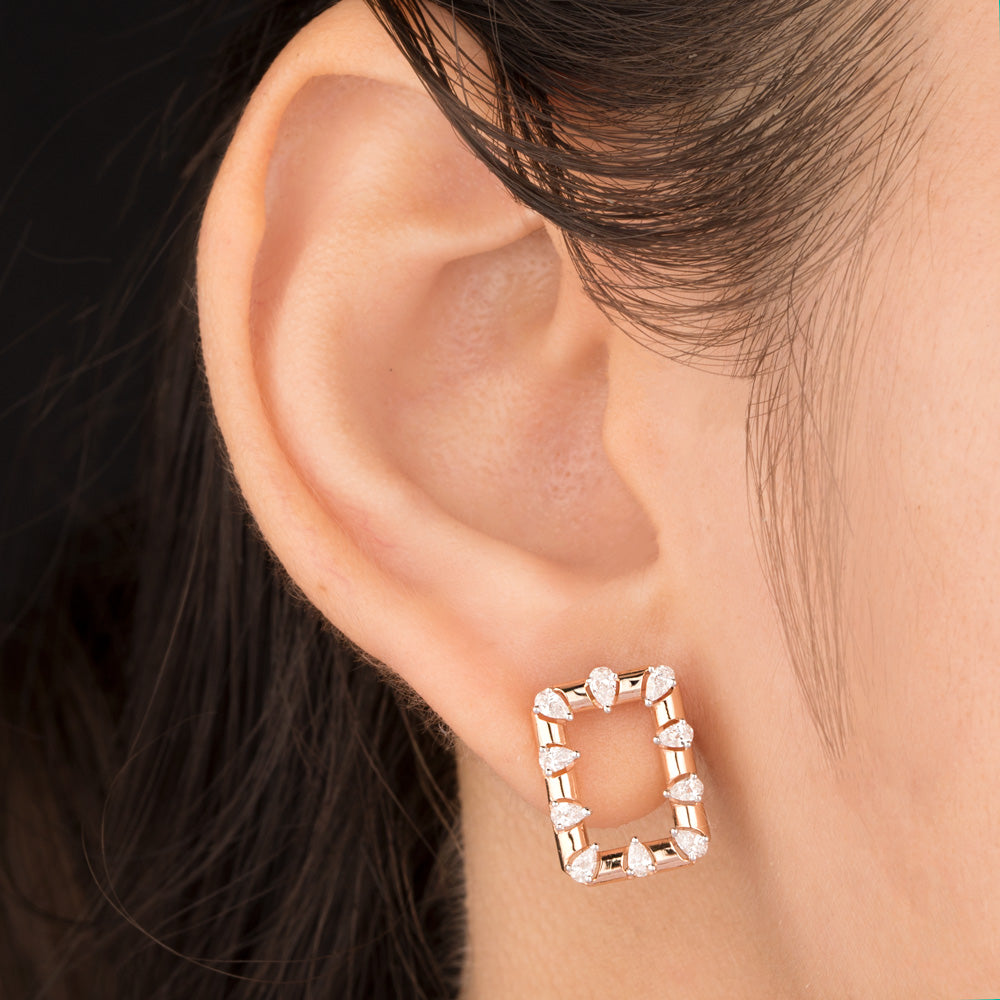 18K Rose Gold Diamond Jewellery - 0.779ct VVS-EF