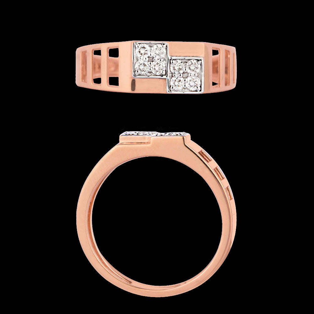 18K Rose Gold Diamond Jewellery - 0.267ct VVS-VS-HI